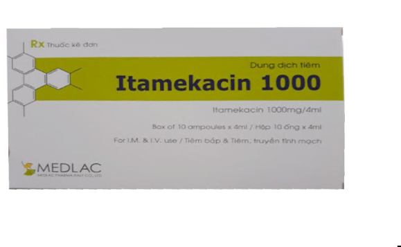 [T13372] Tiêm Itamekacin 1000 Medlac (H/10o/4ml)