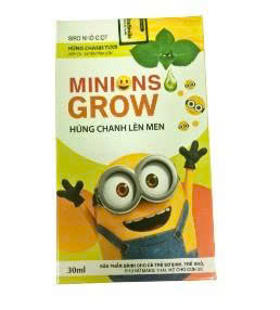 [T13519] Minions Grow tinh dầu húng chanh lên men Fanmec (Lọ/30ml) Date 10/2027
