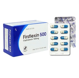 [T13594] Firstlexin Cephalexin 500mg TW1 Pharbaco (H/100v)