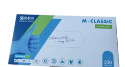 [T13700] Găng tay cao su y tế M Classic size S không bột SSGlove (H/100c) màu xanh 
