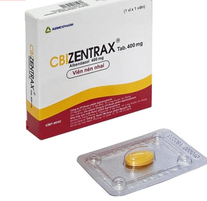 [T13798] Cbizentrax Albendazol 400mg (H/1v)