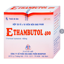 [T13808] Ethambutol Hydroclorid 400mg Mekopha (H/200v)