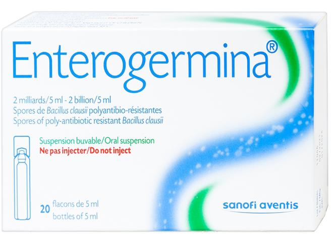 [T13829] Enterogermina 2 Billion/5ml Sanofi (H/20o/5ml) (Mẫu Cũ)