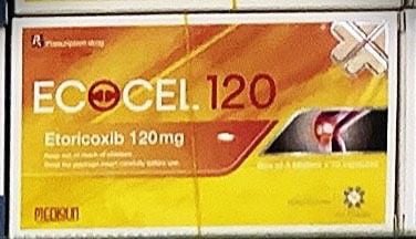 [T13983] Ecocel Etoricoxib 120mg Medisun (H/30v) Date 06/2027