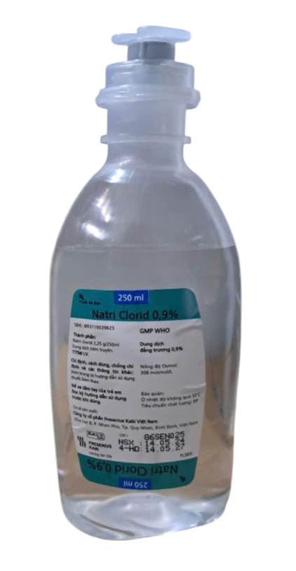 [T13987] Natri Clorid 0.9% Dịch Truyền Fresenius Kabi (Chai/250ml)