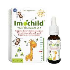 [T14025] Imochild Vitamin D3 - K2MK7 Drops 20ml Europe (Lọ/20ml)