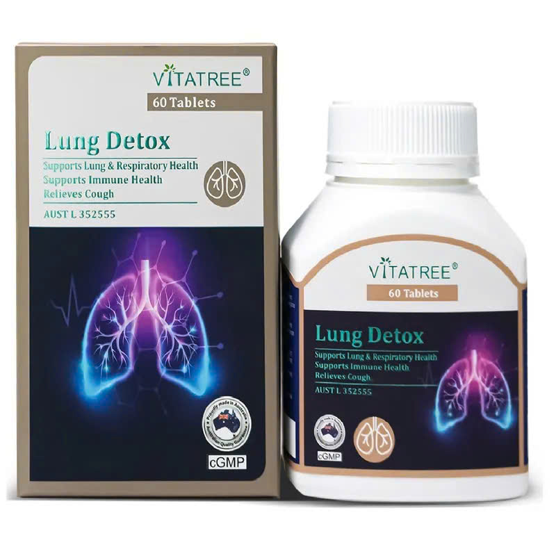 [T14052] Lung Detox Vitatree Úc (Lọ/60v)