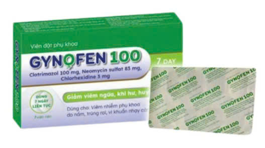 [T14053] Gynofen 100 Viên Đặt Phụ Khoa MONAPHARM (H/7v)