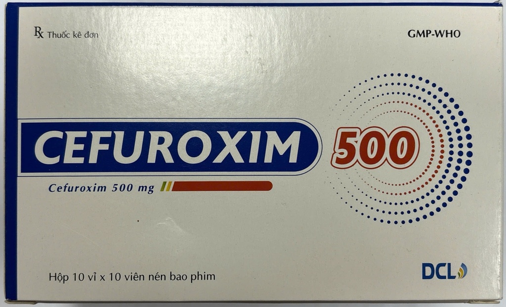 [T14119] Cefuroxim 500mg Cửu Long (H/100v) Hộp To