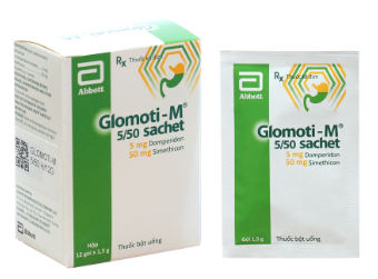 [T14123] Glomoti-M 5/50 Domperidon 5mg và Simethicon 50mg Abbott (H/12g)