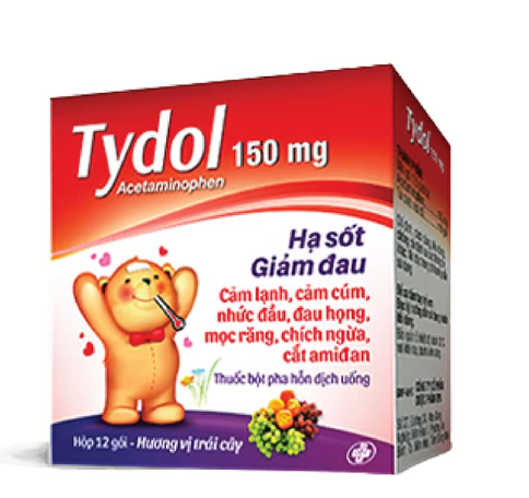 [T14126] Tydol Acetaminophen 150 mg (H/12gói)