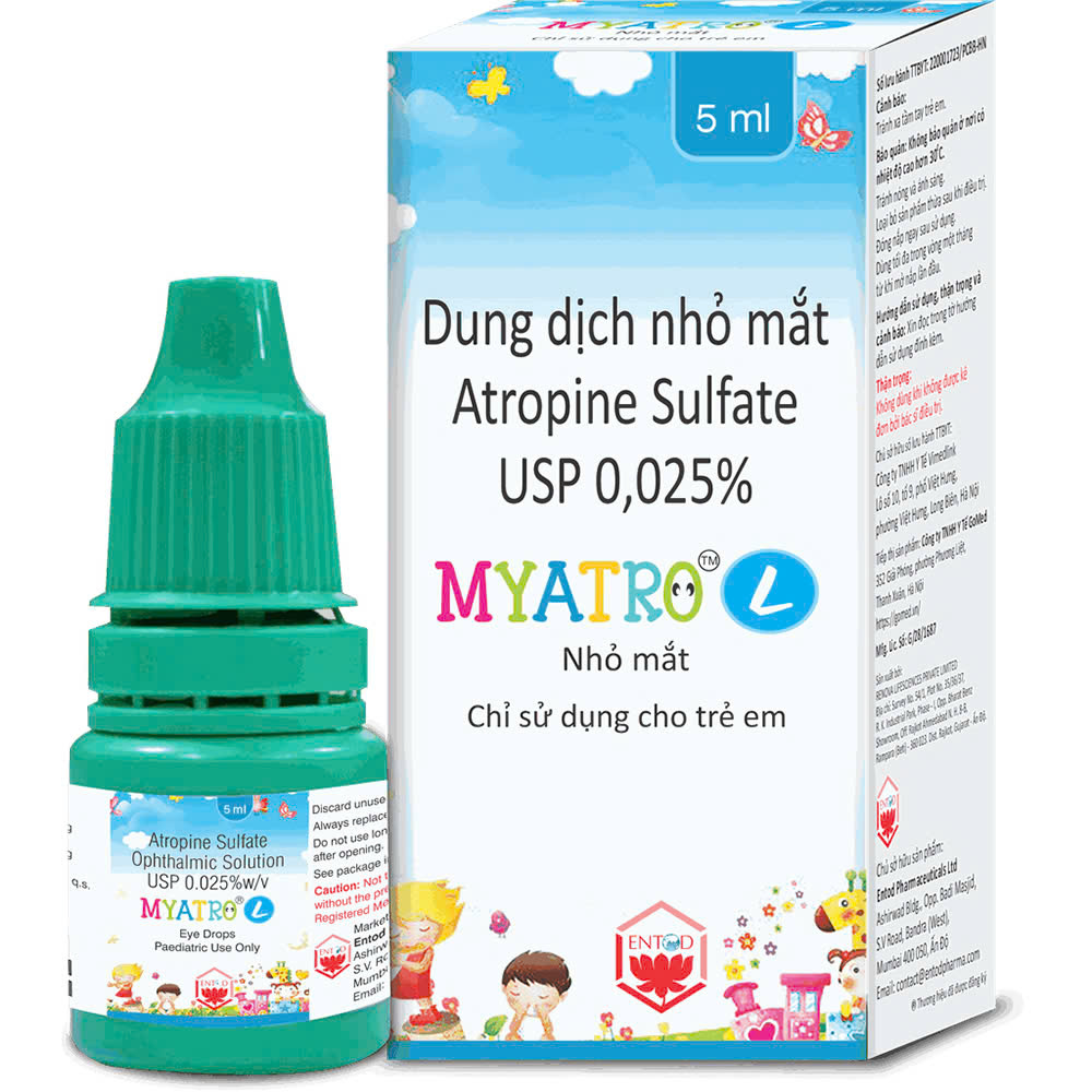 [T14294] Myatro nhỏ mắt 0.025% Ấn Độ (Lọ/5ml)