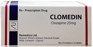 [T14297] Clomedin Clozapine 25mg Remedica (H/50v)