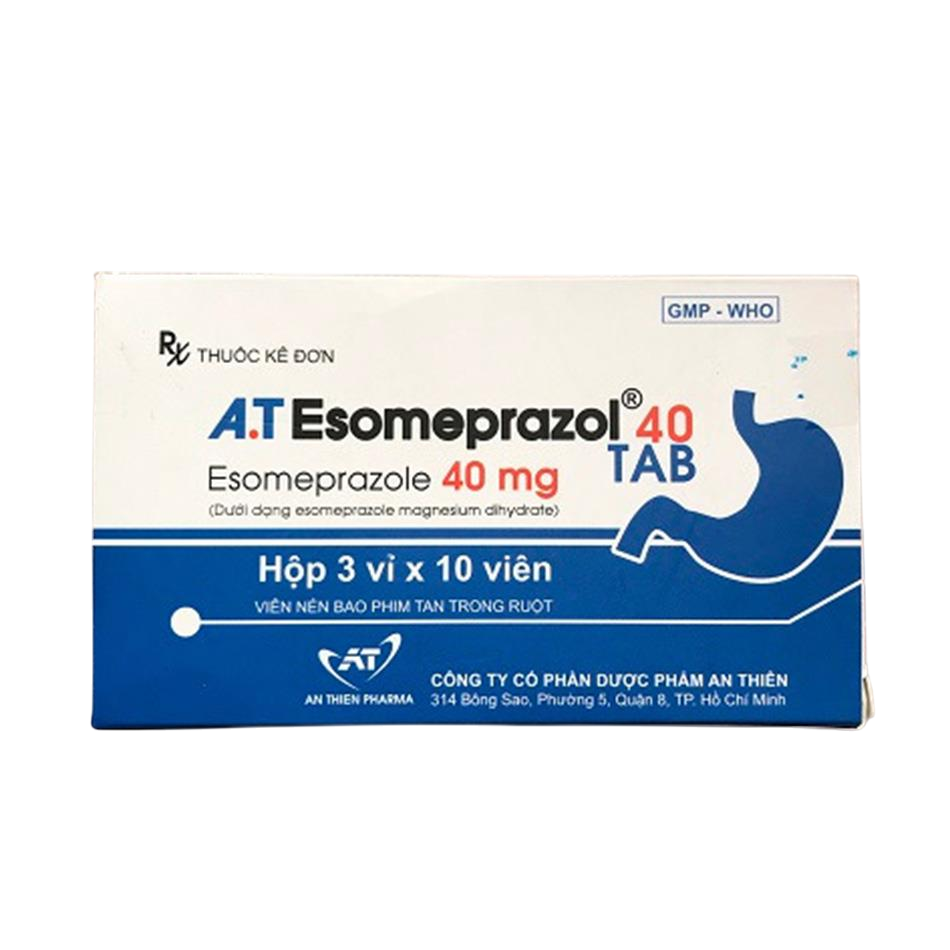 [T14335] A.T Esomeprazol 40mg An Thiên (Hộp/30v)