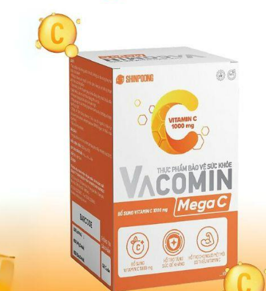 [T14356] Vacomin Mega C Vitamin C  1000mg Shinpoong (H/60v) date 06/2027