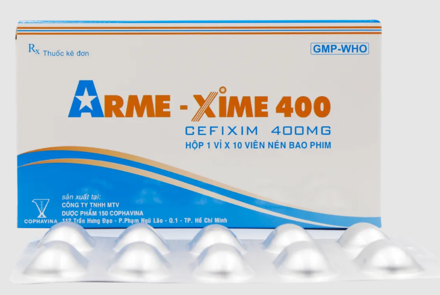 [T14718] Arme - xime Cefixim 400 mg Cophavina 150 (H/10v)