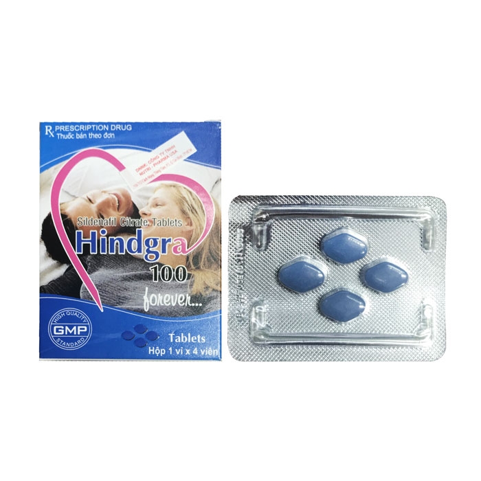 [T14861] Hindgra Sildenafil 100mg Ấn Độ (H/4v) Date 06/2027