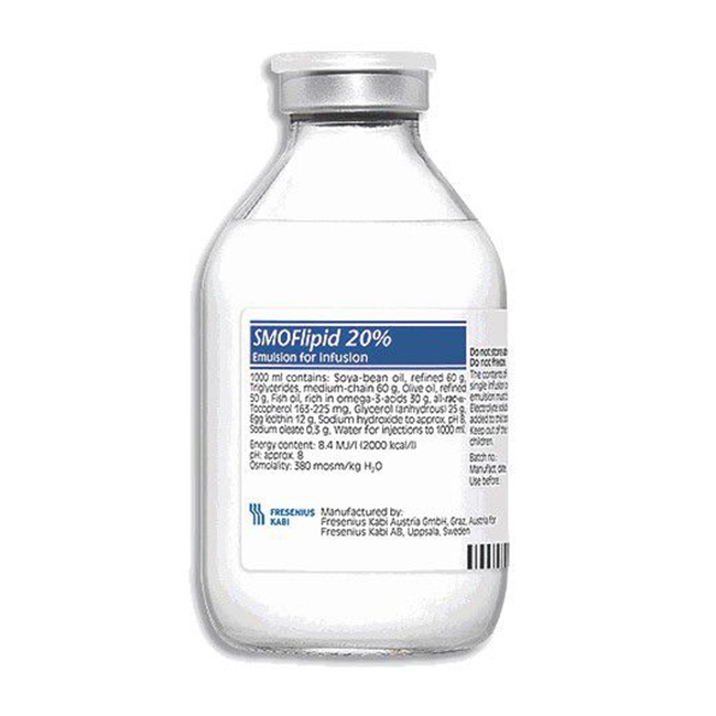 [T14908] SMOFLIPID 20% dịch truyền Kabi (Chai/100ml) Chai bé date 10/2026