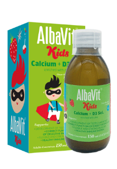[T14982] ALBAVIT KIDS CALCIUM + D3 SOL POLVITA (Chai/ 150ml) Date 03/2027