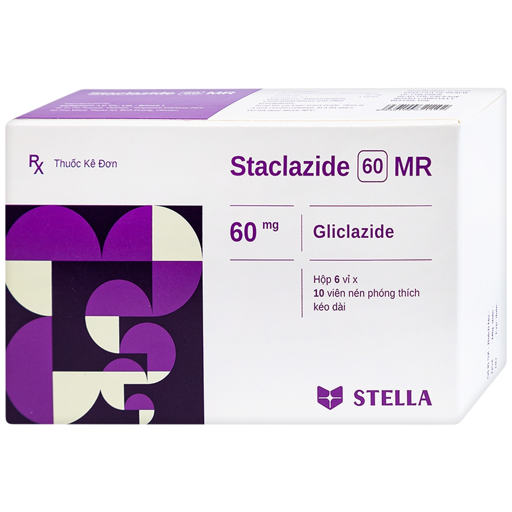 [T15077]  Staclazide 60 MR Gliclazide 60mg Stella (H/60v)
