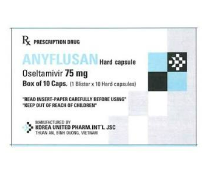 [T15200] Anyflusan Oseltamivir 75mg Korea United (H/10 Viên )