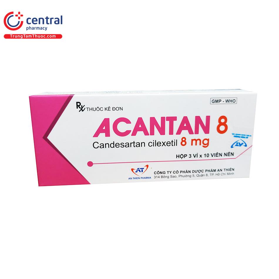 [T15202] Acantan Candessartan 8mg An Thiên (H/30v)