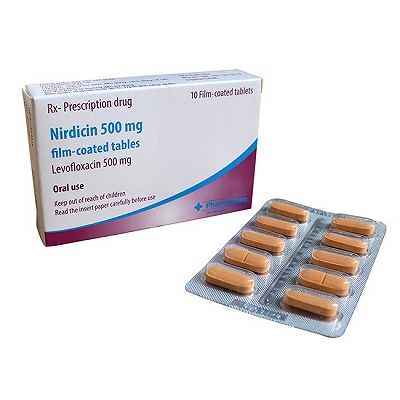 [T00015]  Nirdicin Levofloxacin 500mg Pharmathen (H/10v) Date 10/2026