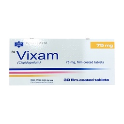 [T00036] Vixam Clopidogrelum 75mg Ba Lan (Hộp/30v) Date 05/2025