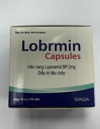 [T00052] Lobrmin Loperamide 2mg Ấn Độ (H/100v)