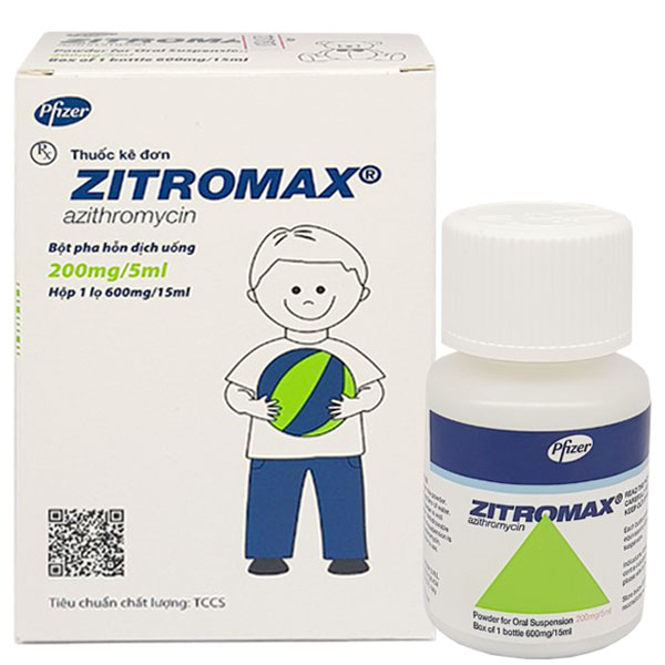 [T00076] Zitromax 200mg/5ml Pfizer (Lọ/15ml) date 09/2026