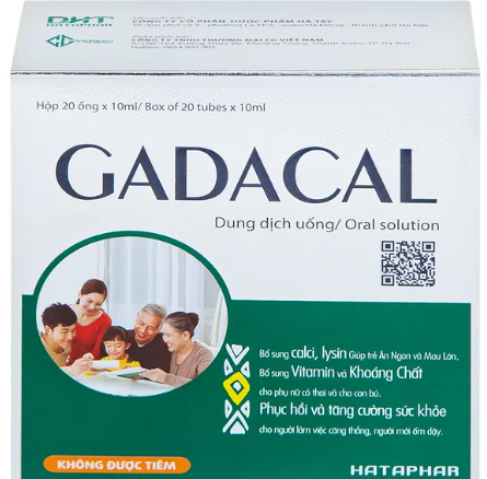 [T00158] Gadacal Dung Dịch Uống Hà Tây (H/30o/10ml)