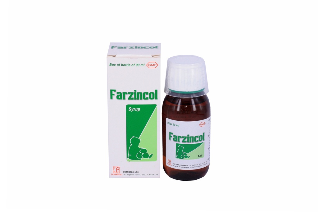 [T00202] Farzincol Siro 90ml Pharmedic (Lọ/90ml)