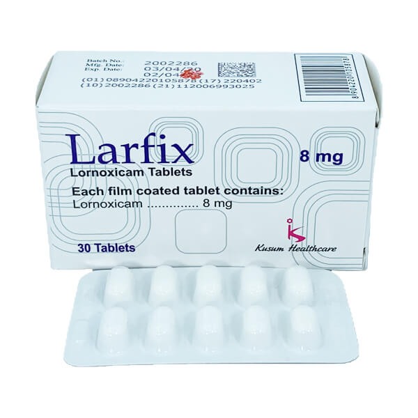 [T00211] Larfix Lornoxicam 8mg Ấn Độ (H/30viên) date 09/2025