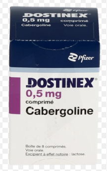 [T00214] Dostinex Cabergolina 0.5mg Pfizer (Lọ/8v) Date 07/2025