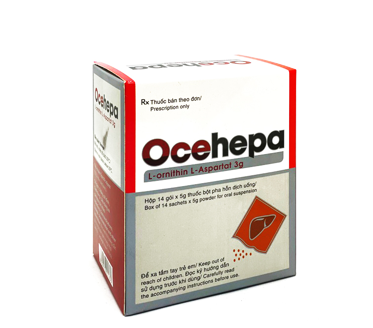 [T00215] Ocehepa L Ornithin L Aspartat 3g Hóa Dược (H/14gói/5g) Date 04/2027