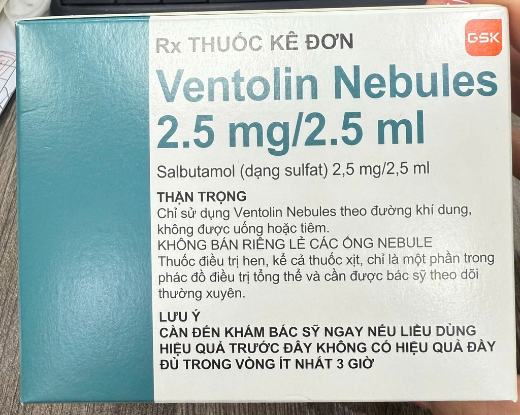 [T00217] Ventolin Nebules Salbutamol 2.5mg GSK (H/4v/5o)
