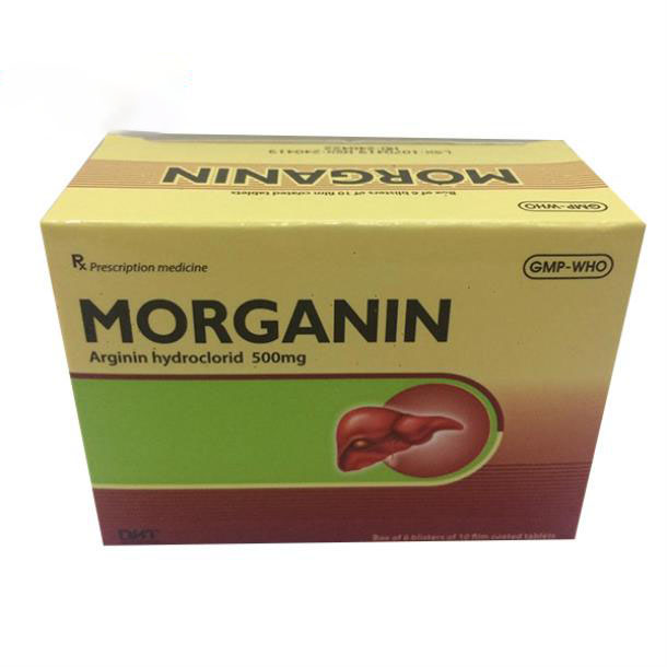 [T00222] Morganin Arginin 500mg Hà Tây (H/60v)