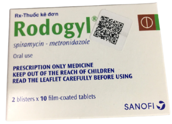 [T00251]  Rodogyl Spiramycin Metronidazole Sanofi (H/20v)