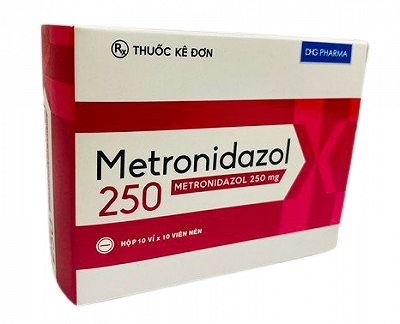 [T00282] Metronidazol 250mg DHG Hậu Giang(H/100v) Date 12/2026
