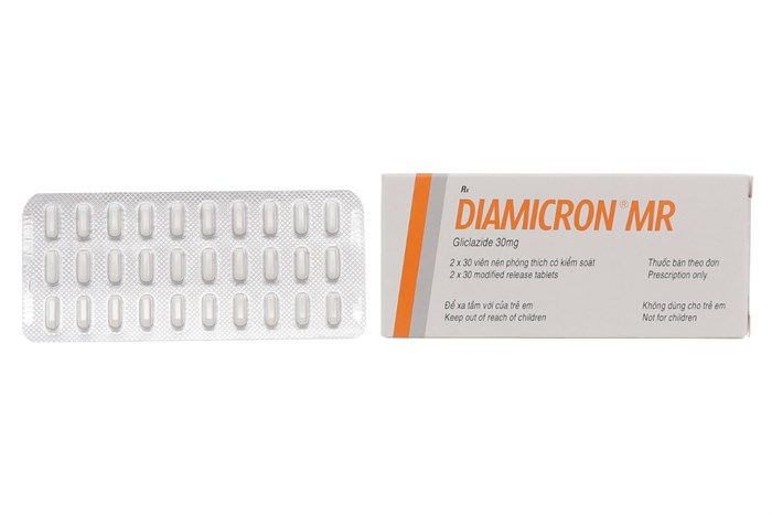 [T00304]  Diamicron Mr Gliclazide 30mg Servier Pháp (H/60v)