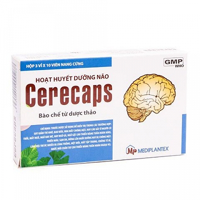 [T00326] Cerecaps Hoạt Huyết Dưỡng Não Mediplantex (H/30v) 