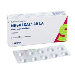 [T00329] Nifehexal 30 LA Nifedipin 30mg Sandoz (H/30V) Date 05/2027