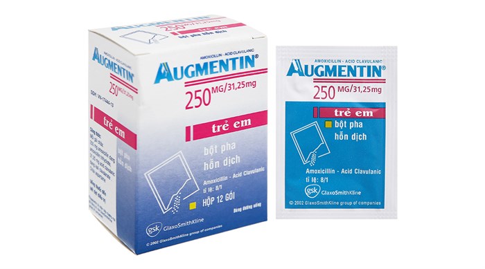[T00355] Augmentin 250/31,25mg GSK (H/12gói) Date 09/2026
