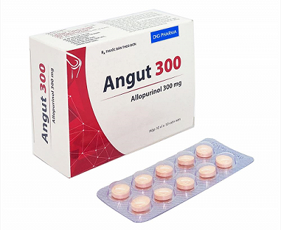 [T00370] Angut 300 Allopurinol 300mg DHG Hậu giang (H/100v) 