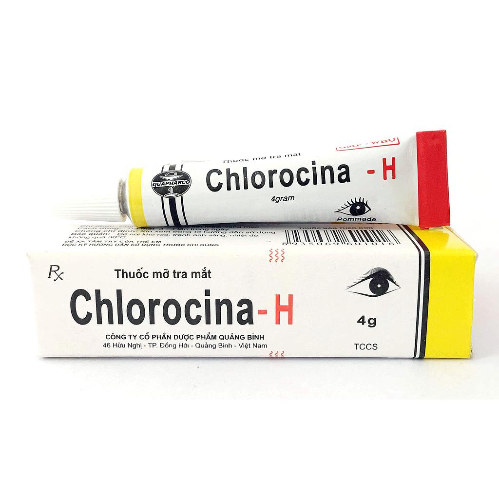 [T00406] Chlorocina H mỡ tra mắt Quảng Bình (Cọc/10tuýp/4g) 