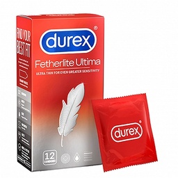 [T00417] Bao cao su Durex Ultima Lông Gà Trắng (H/12c)