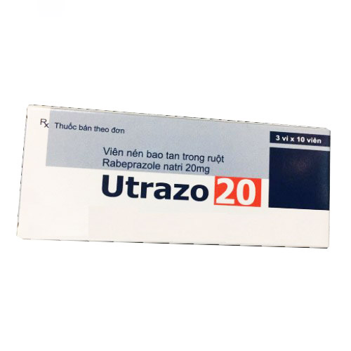 [T00464] Utrazo Rabeprazole natri 20mg Ấn Độ (H/30v)