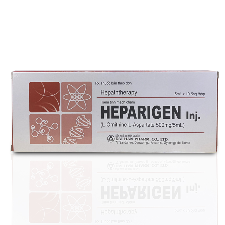 [T00490] Heparigen 500mg/5ml tiêm Hàn Quốc (H/10o/5ml)