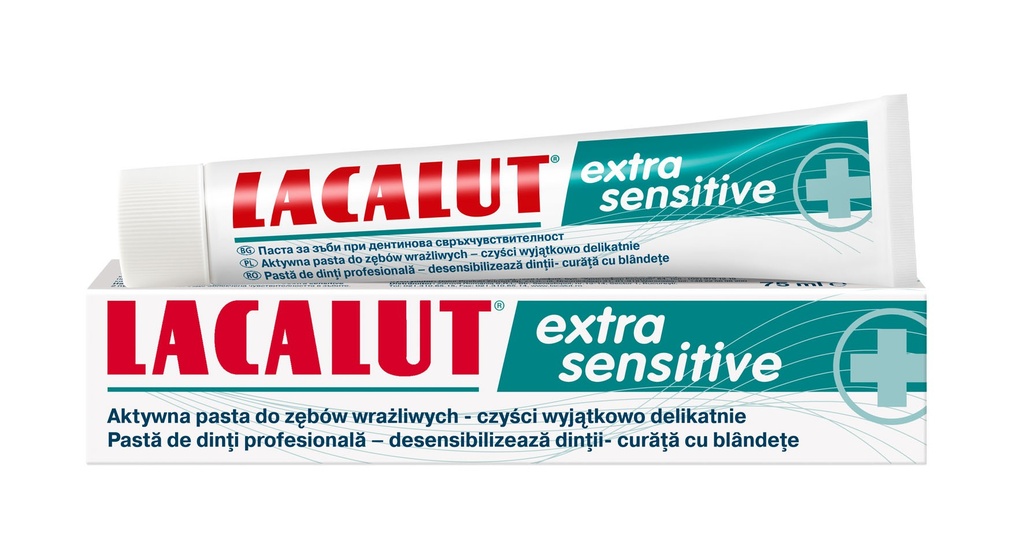 [T00504] Kem Đánh Răng Lacalut Extra Sensitive Đức (Tuýp/75ml) 