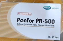 [T00581] Panfor PR Metformin 500mg Mega (H/100v) date 09/2027